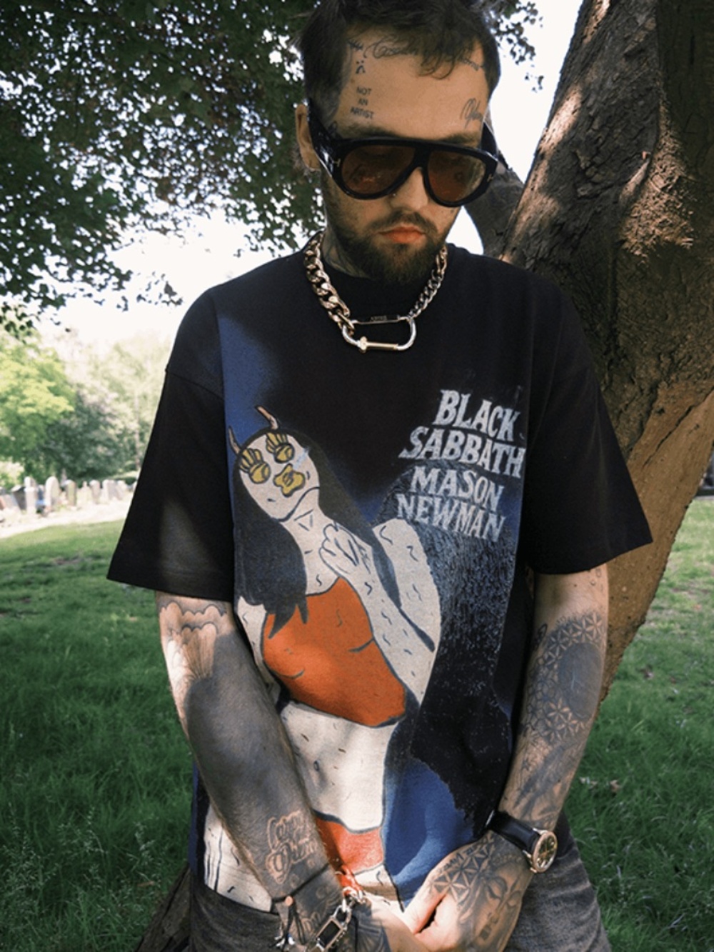 Black Sabbath x Mason Newman Limited Edition graphic band t-shirt, unisex